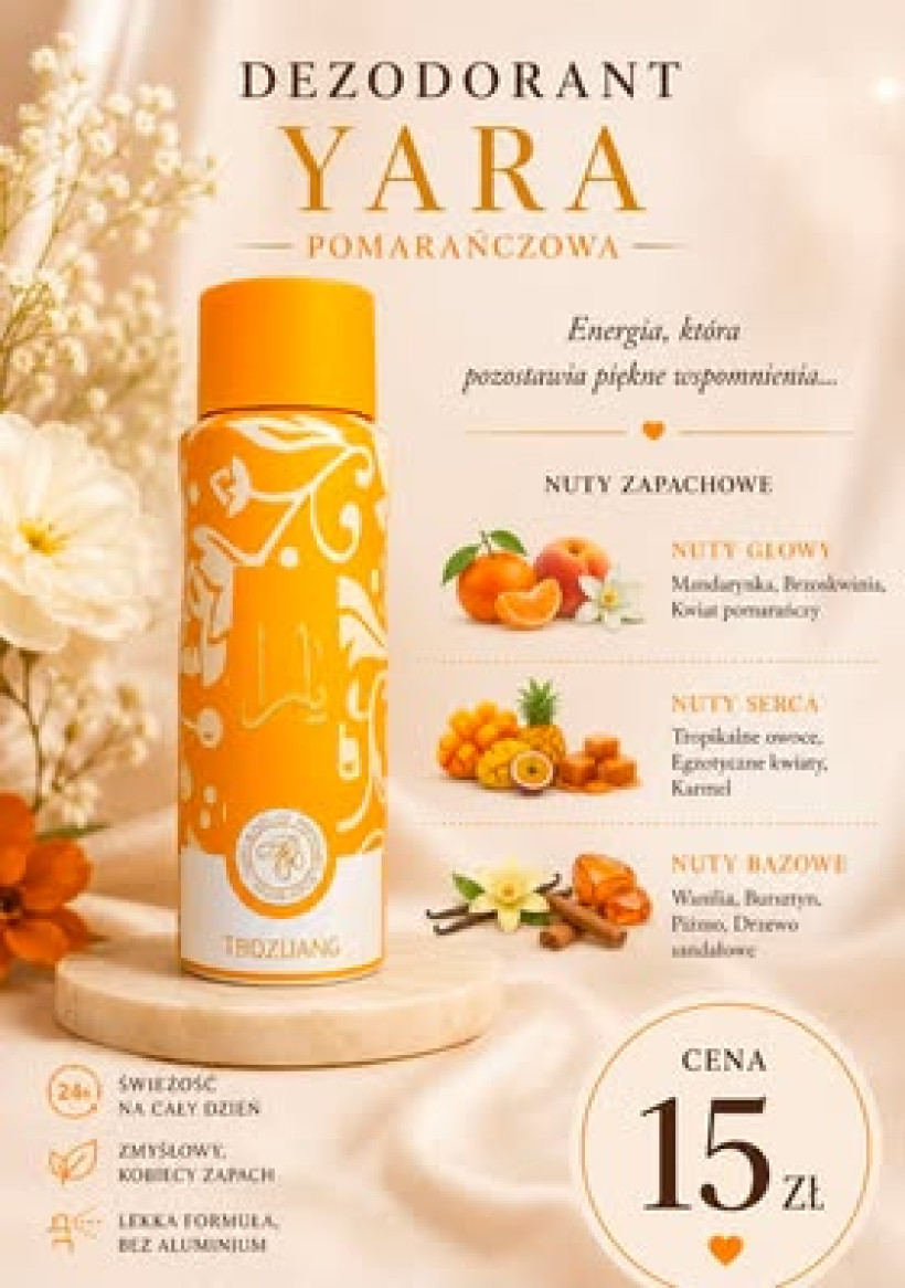Dezodorant Yara Pomarańczowa