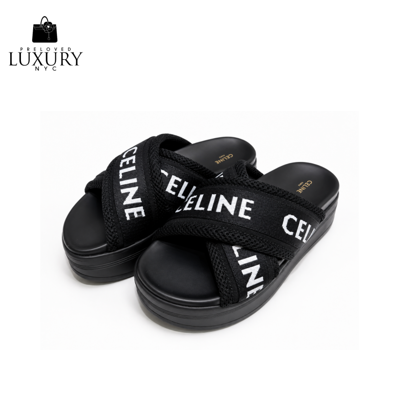 CELINE Mesh/Nylon Sandals