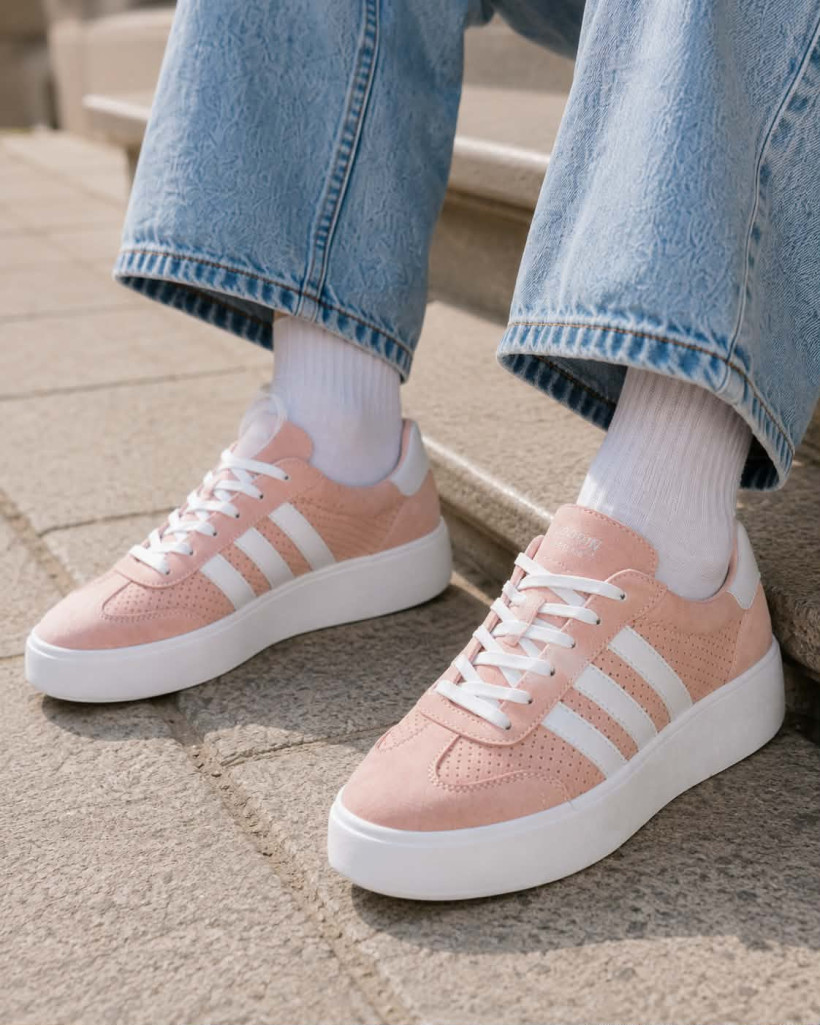 WYPRZEDAŻ Sneakersy damskie trampki skóra GOODIN GD-XF-212 platforma