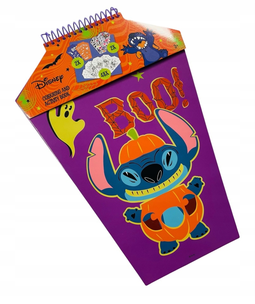 Zestaw kreatywny Halloween Stitch kolorowanka z naklejkami