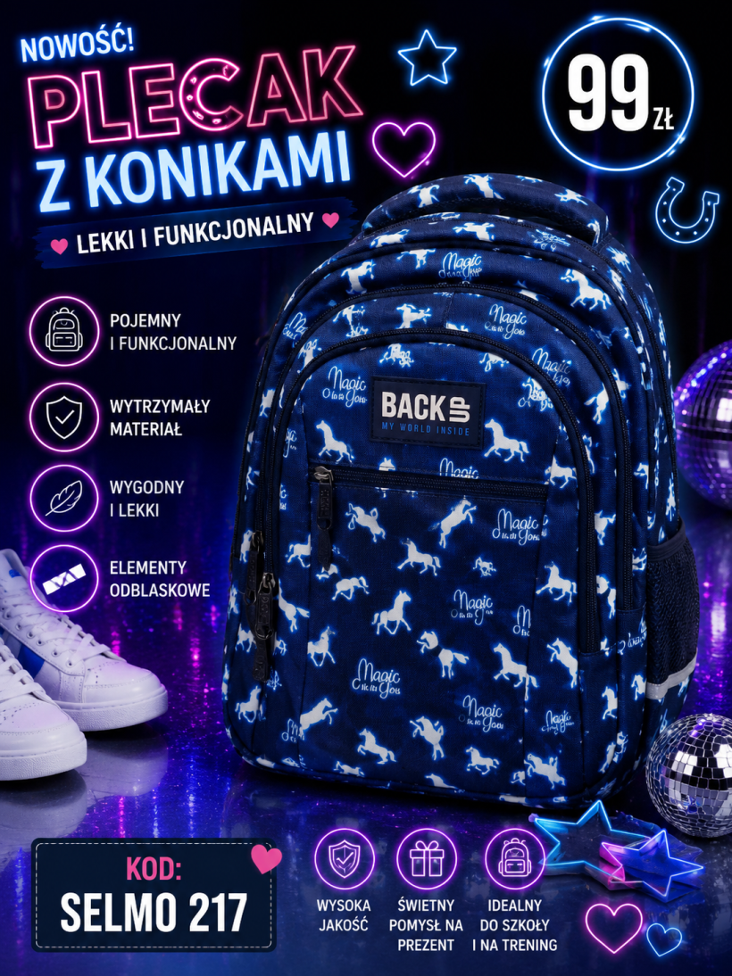 Tornister koniki