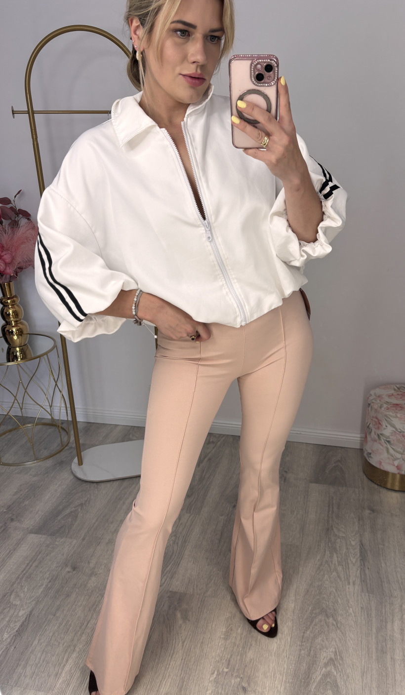 Spodnie DZWONY BEIGE