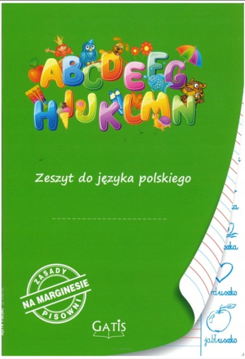 Zeszyt Gatis 32 kartki linia kolorowa 