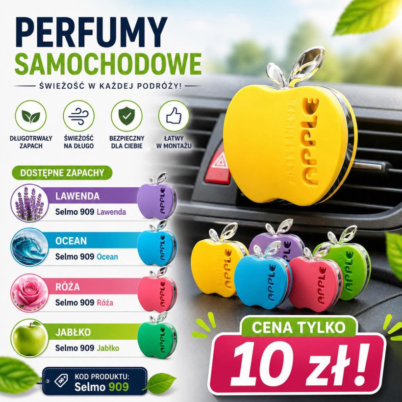 Perfumy samochodowe Apple