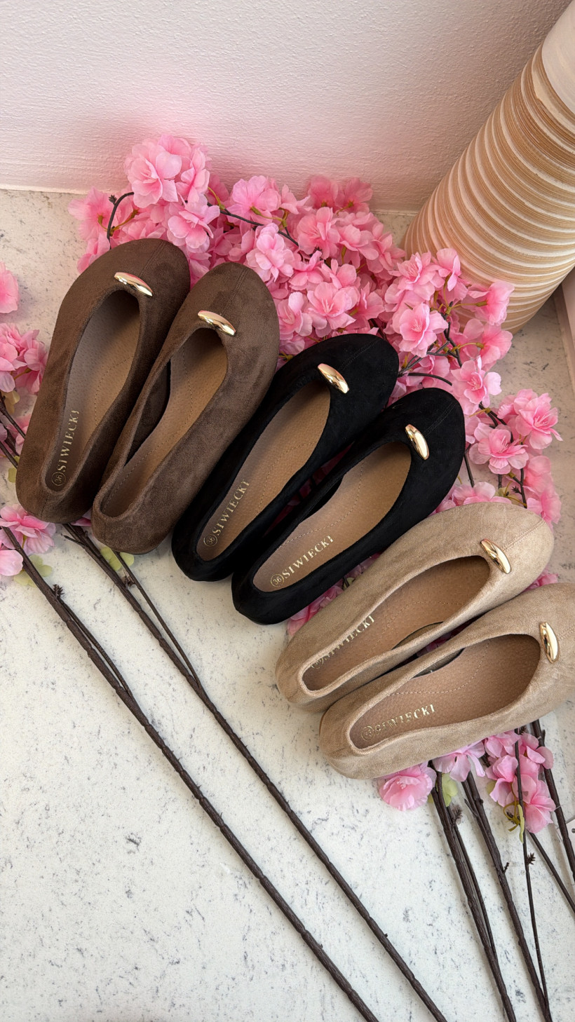 Baleriny Bare Foot zamsz 15263
