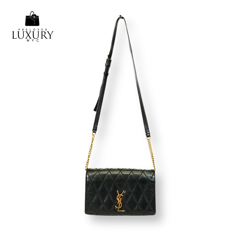 YSL Angie Chain Quilted Lambskin Leather Bag