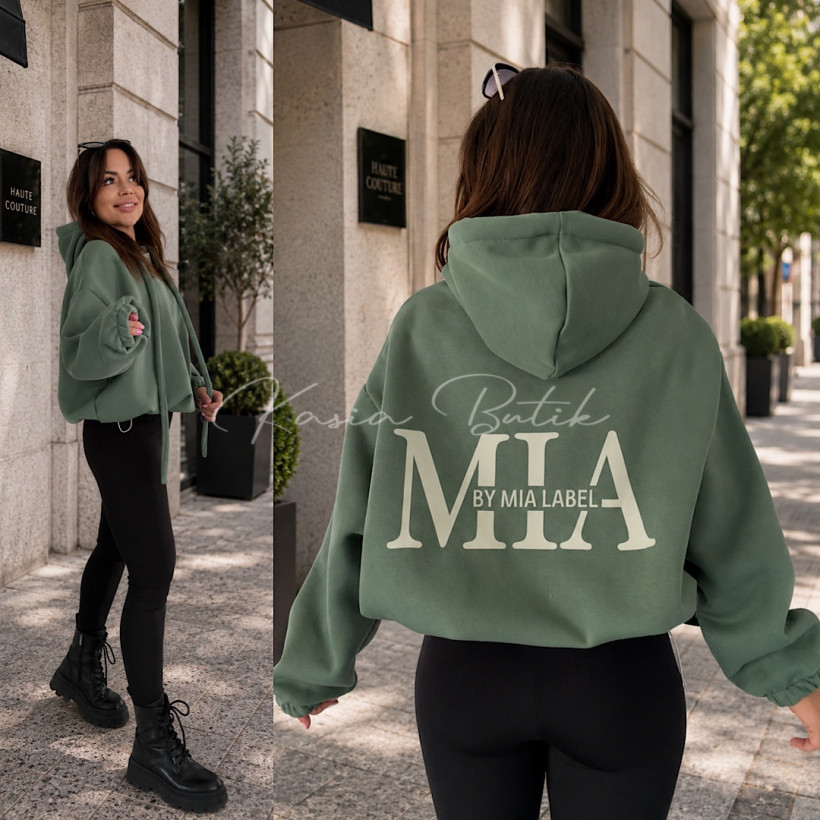 Bluza Bawełniana By Mia Label 2026 Szałwia