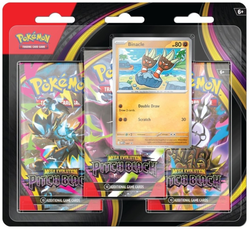 Pokemon TCG: ME 05 PITCH BLACK 3-Pack Blister