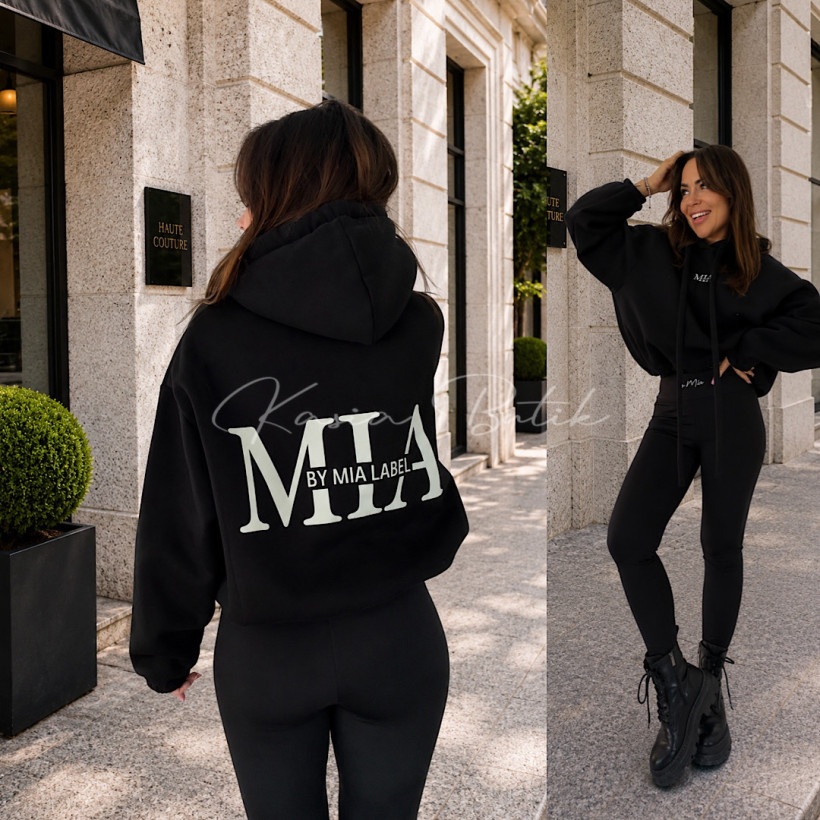 Bluza Bawełniana By Mia Label 2026 Czarna
