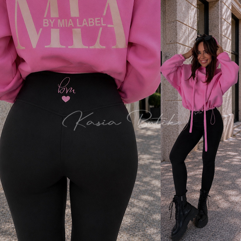 Legginsy Modelująco-Wyszczuplające Lycra By Mia Haft Cukierkowy