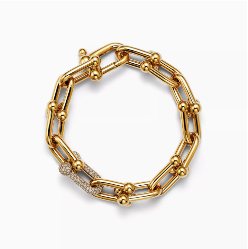 MODERN LINK CHAIN BRACELT WITH LAB-GROWN DIAMOND (LGD)
