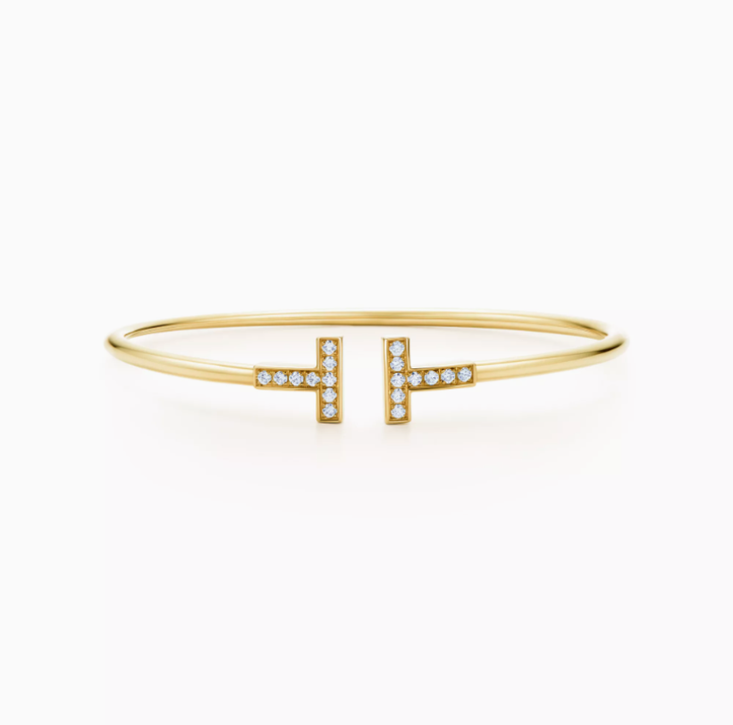 PAVÉ T-BAR OPEN CUFF BRACELET WITH LAB-GROWN DIAMOND