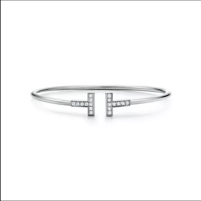 PAVÉ T-BAR OPEN CUFF BRACELET WITH LAB-GROWN DIAMOND