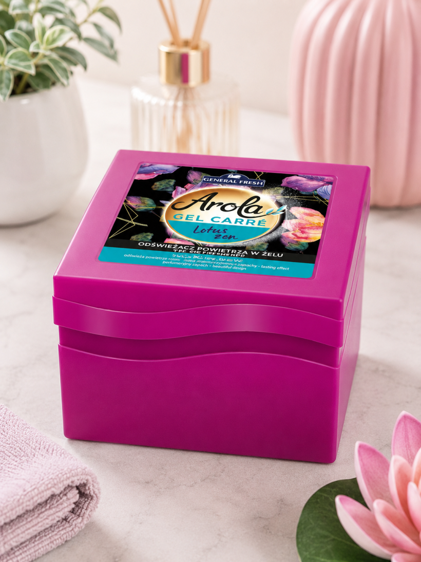Arola General Fresh Odświeżacz Powietrza w Żelu Sześcian Lotus Zen 120 g