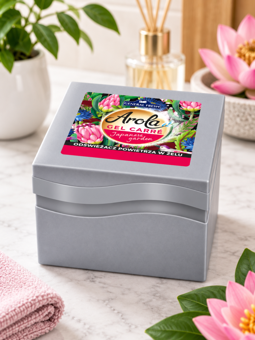 Arola General Fresh Odświeżacz Powietrza w Żelu Sześcian Japanese Garden 120 g