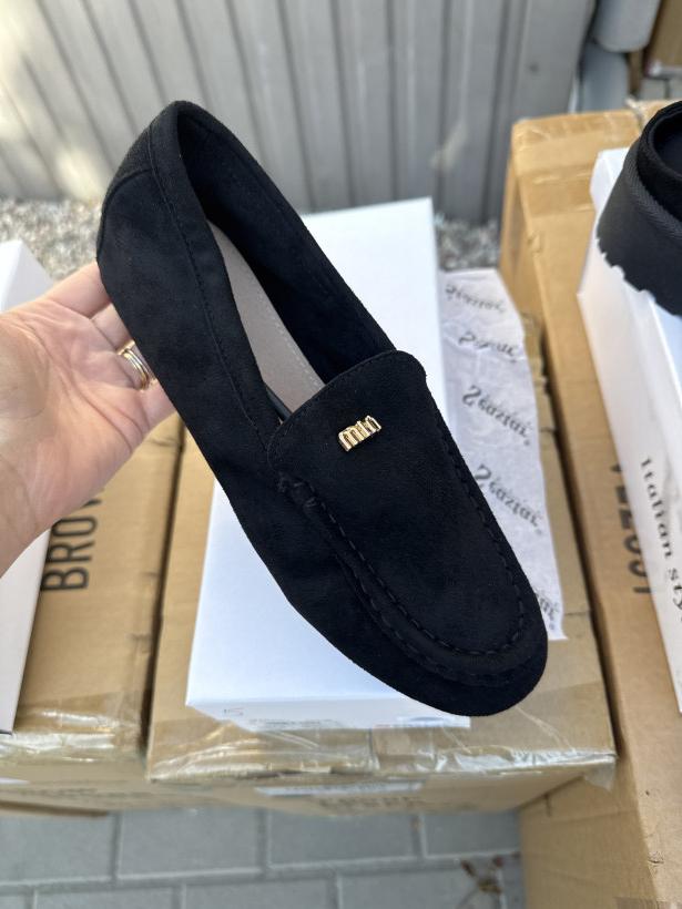 Sis 5 mokasyn miękki miu czarny Seastar T658P black 