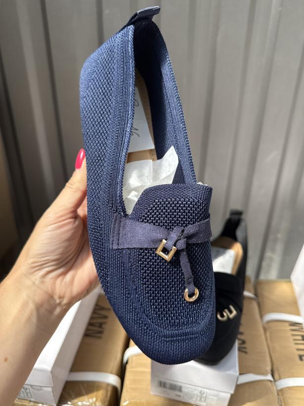 Letni 16 balerina ozdoba granatowa pleciona 1241 navy 