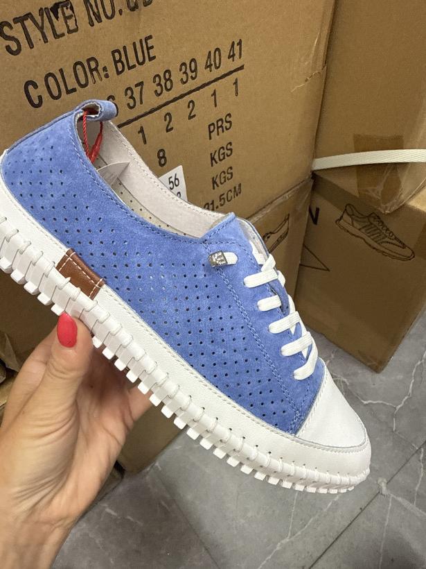 Ulubiony 23 Goodin trampek na gumki niebieski GD-YP-2607 blue