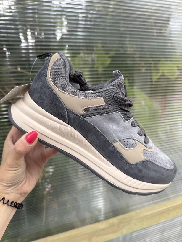 Ulubiony 66 adidas szaro niebieski z beżowymi wstawkami GD-SZ081 grey