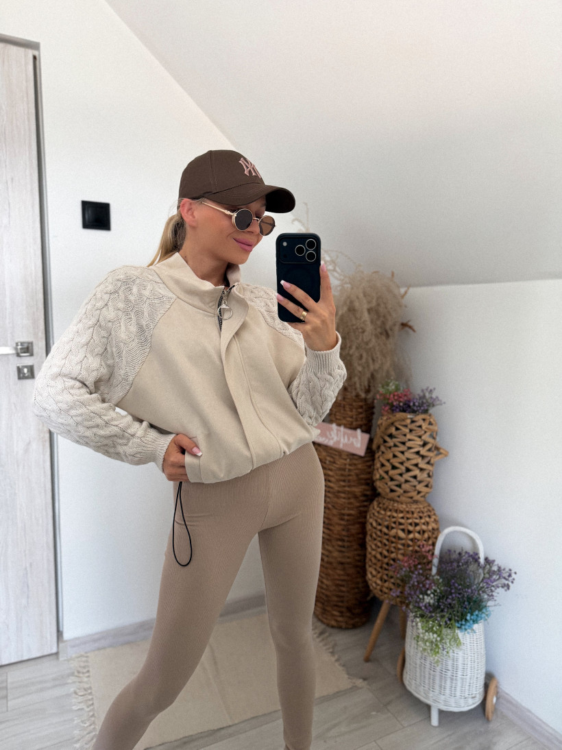 Bluza splot zamsz 