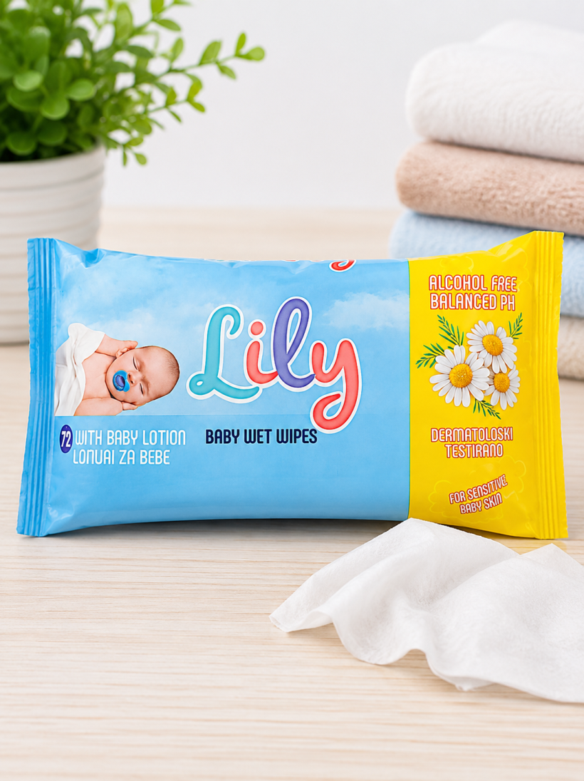 Chusteczki Nawilżane Lily Baby Lotion 60 szt.