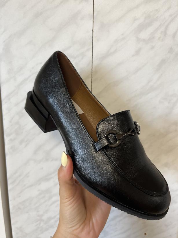 ELEGANT 7 mokasyn daszyński sa267-7 black mokasyn lico z wędzidłem