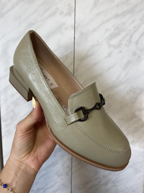 ELEGANT 9 mokasyn daszyński sa267-7 olive zielony mokasyn lico z wędzidłem