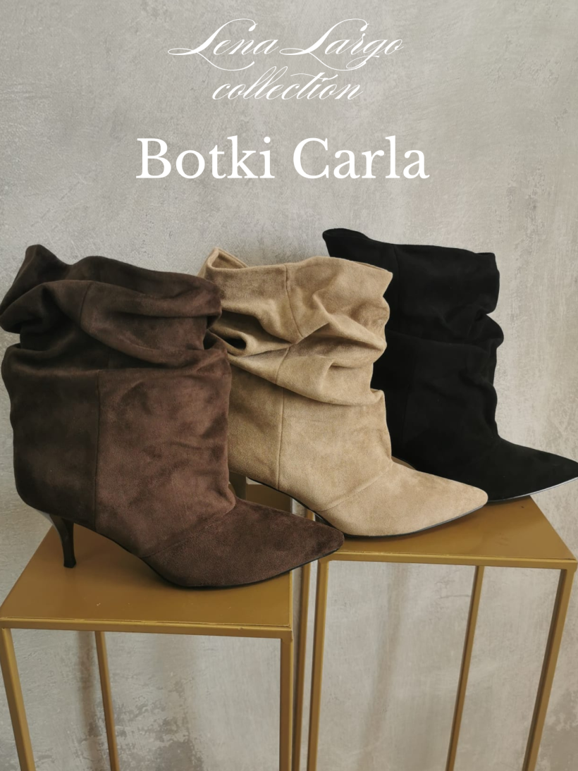 2gat. Botki Carla ekoskóra