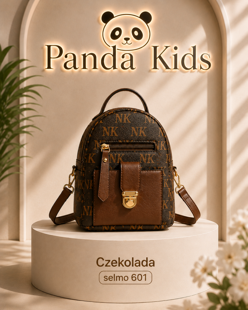 Plecak literki czekolada