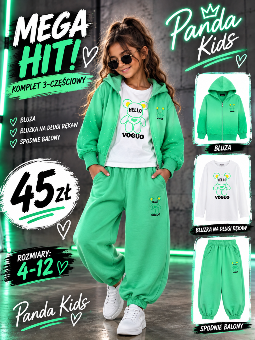komplet dres 3cz limonka