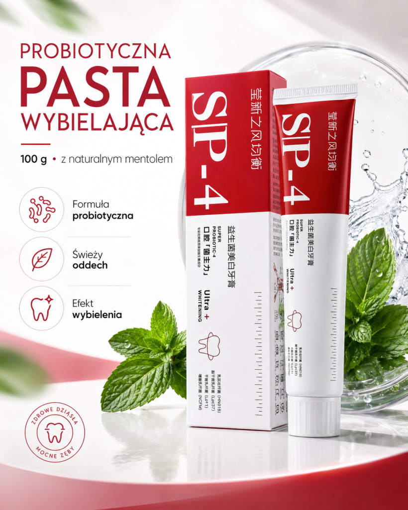 WYBIELAJĄCA pasta do zębów PROBIOTYCZNA - 100g