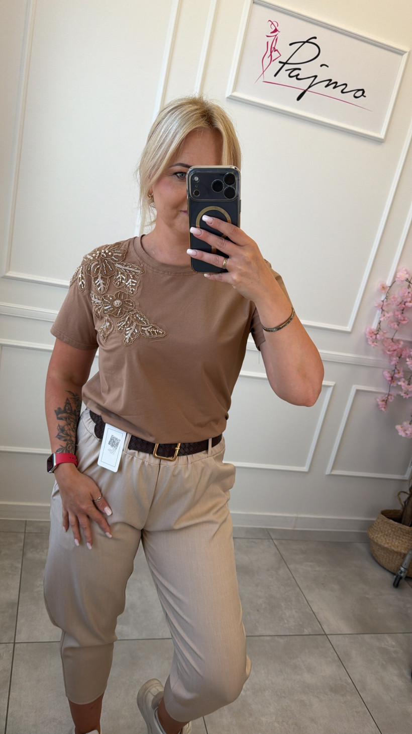 Bluzka haftowane kwiaty 15355