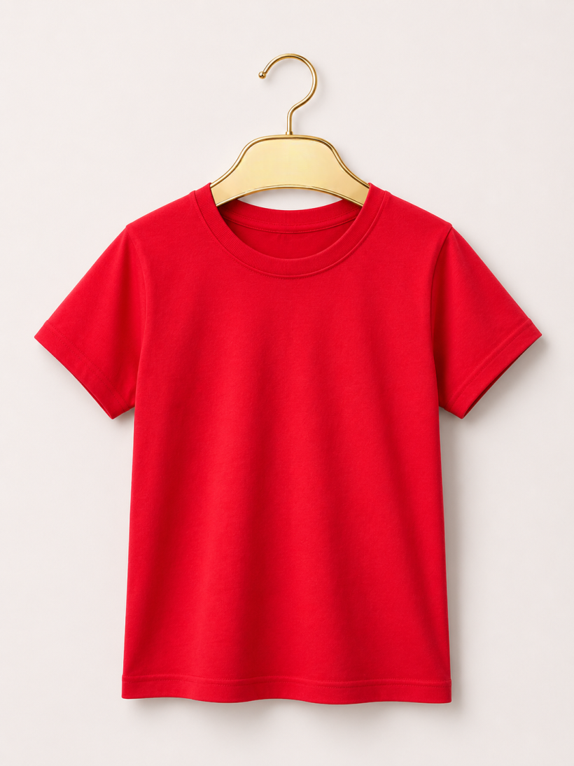 ZA T-shirt CZERWONY-  bez grafiki