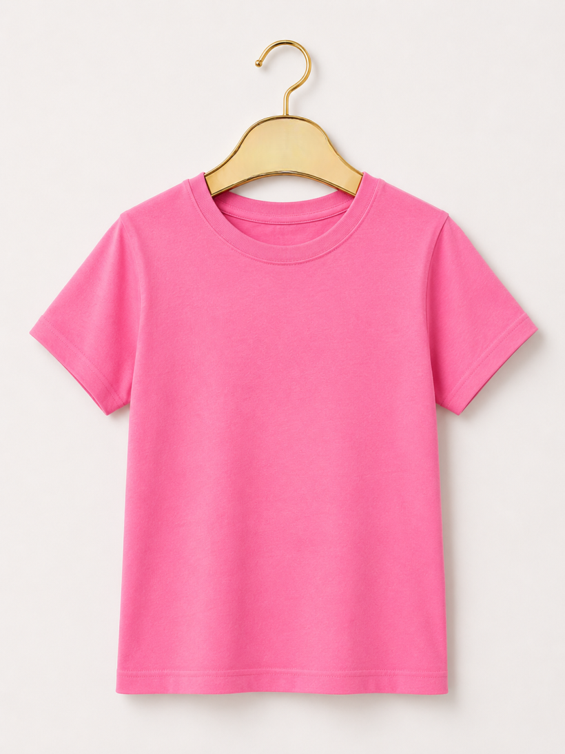 ZA T-shirt RÓŻ-  bez grafiki