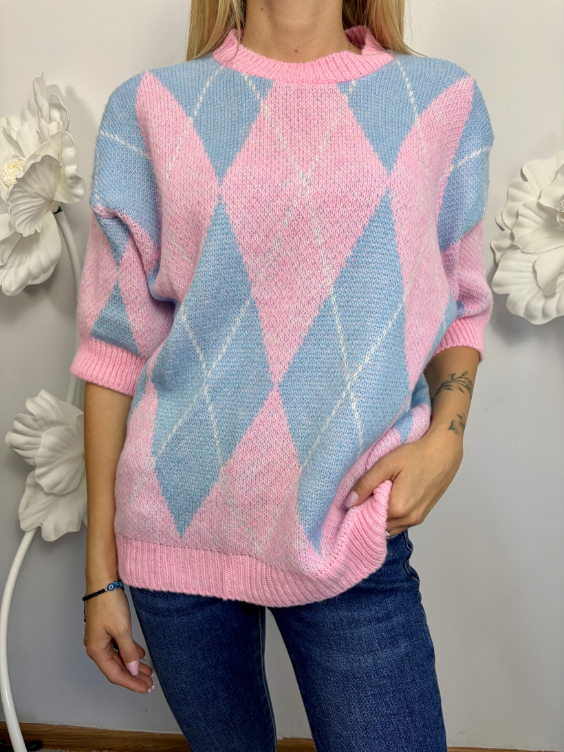 Sweter 1124 pastelowy