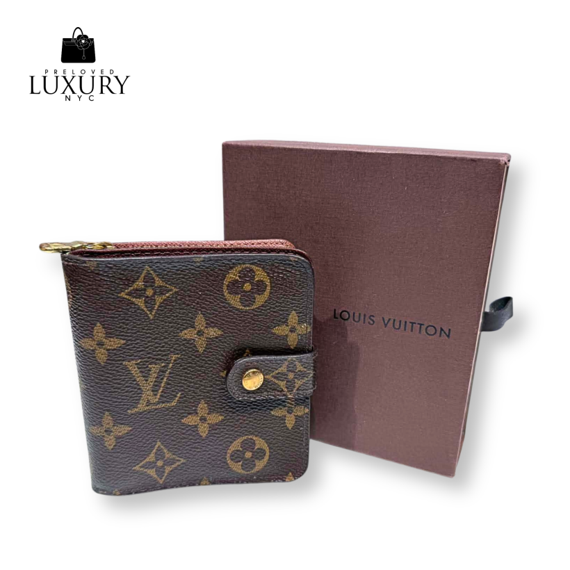 LOUIS VUITTON  Compact Zip Monogram Wallet