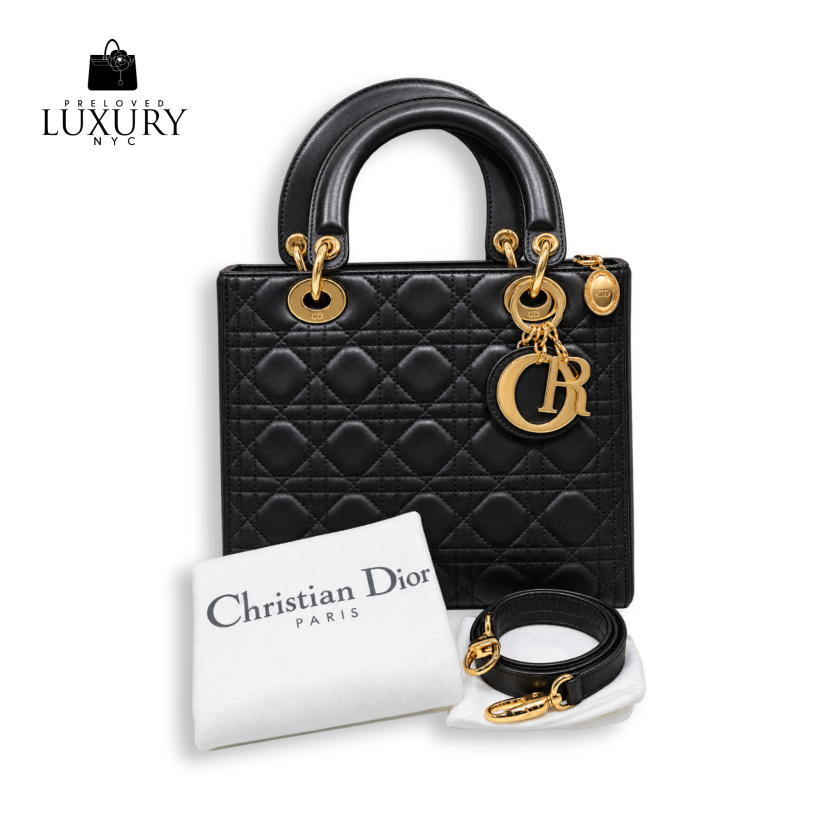 CHRISTIAN DIOR Cannage Lady Dior Handbag (MA-0927)