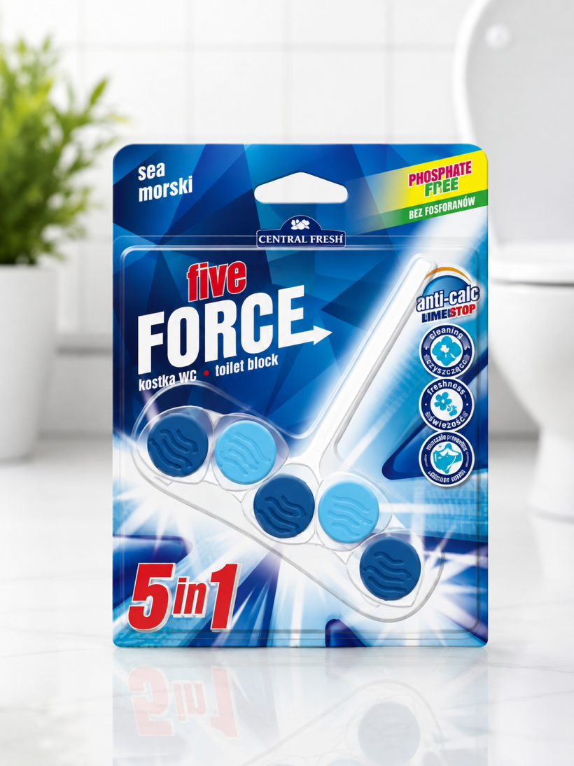 General Fresh Five Force 5w1 Sea – kostka WC morska 50 g
