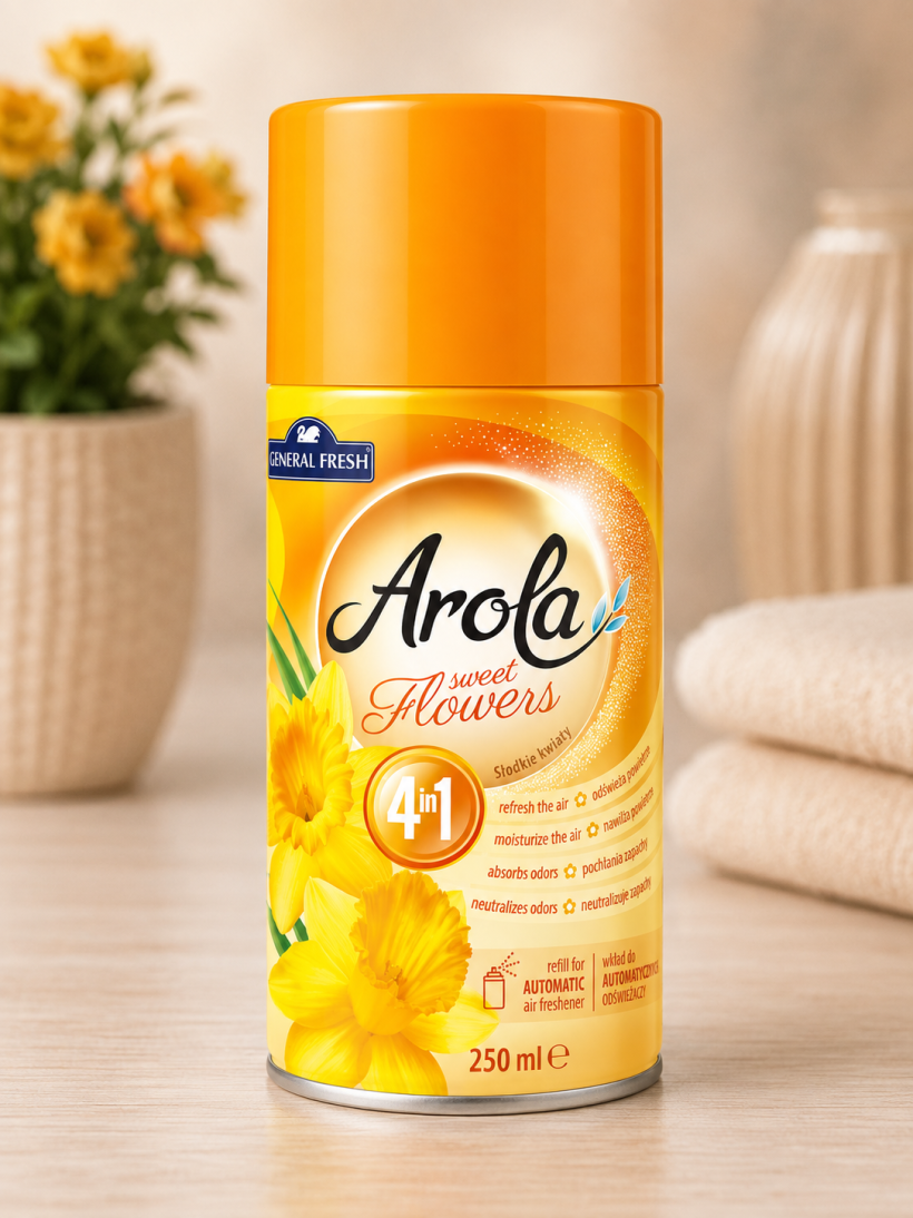 Arola Sweet Flowers (Słodkie Kwiaty) – odświeżacz powietrza 250 ml