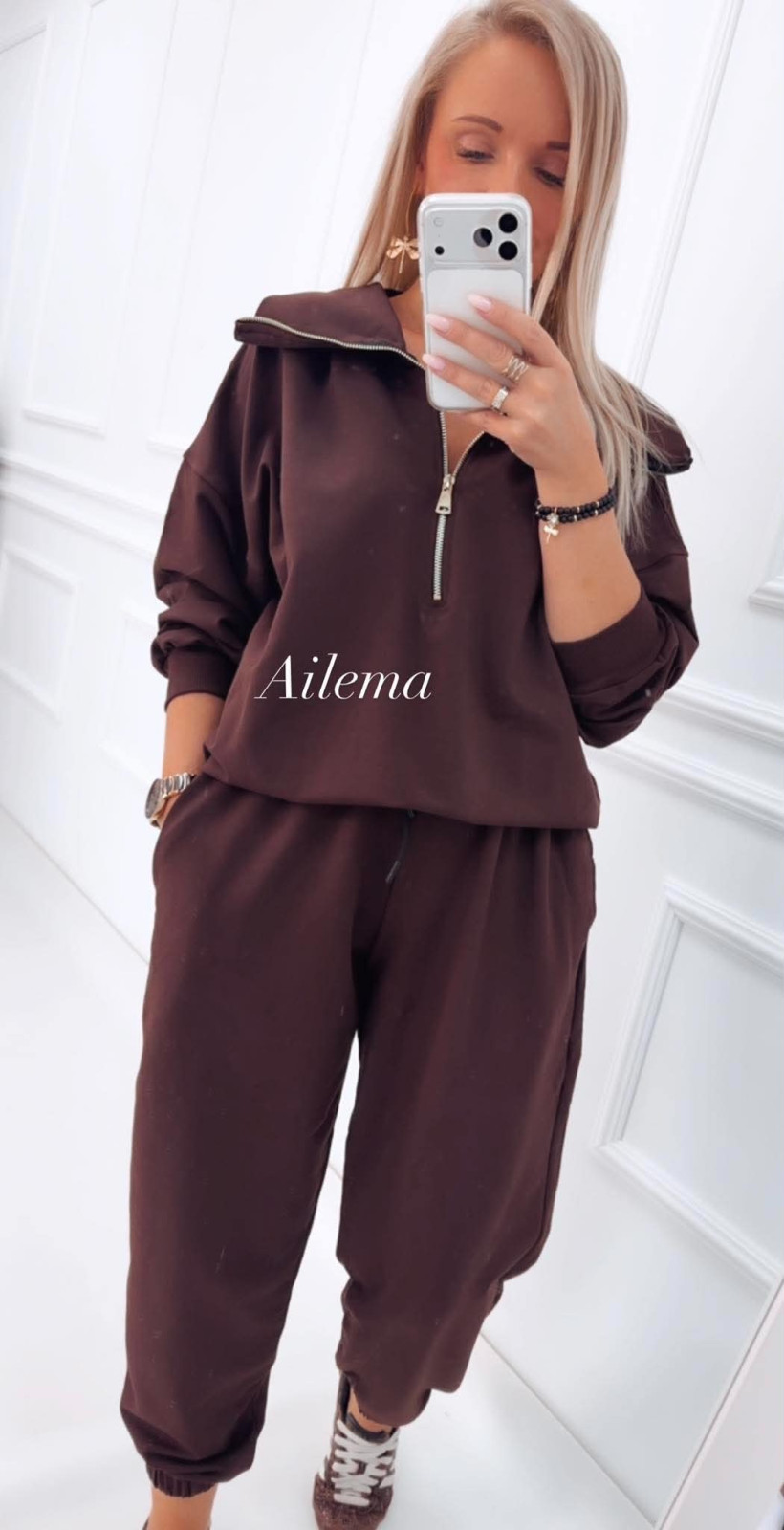 Komplet dresowy Motion bluza z kołnierzykiem M01238 dresy ściągacz 