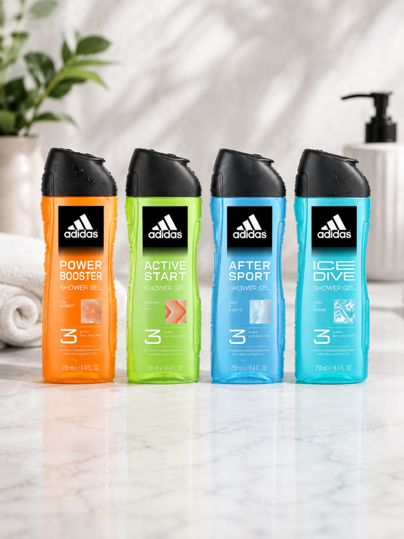 Adidas Męski Żel pod Prysznic 3w1 Różne Zapachy 250 ml