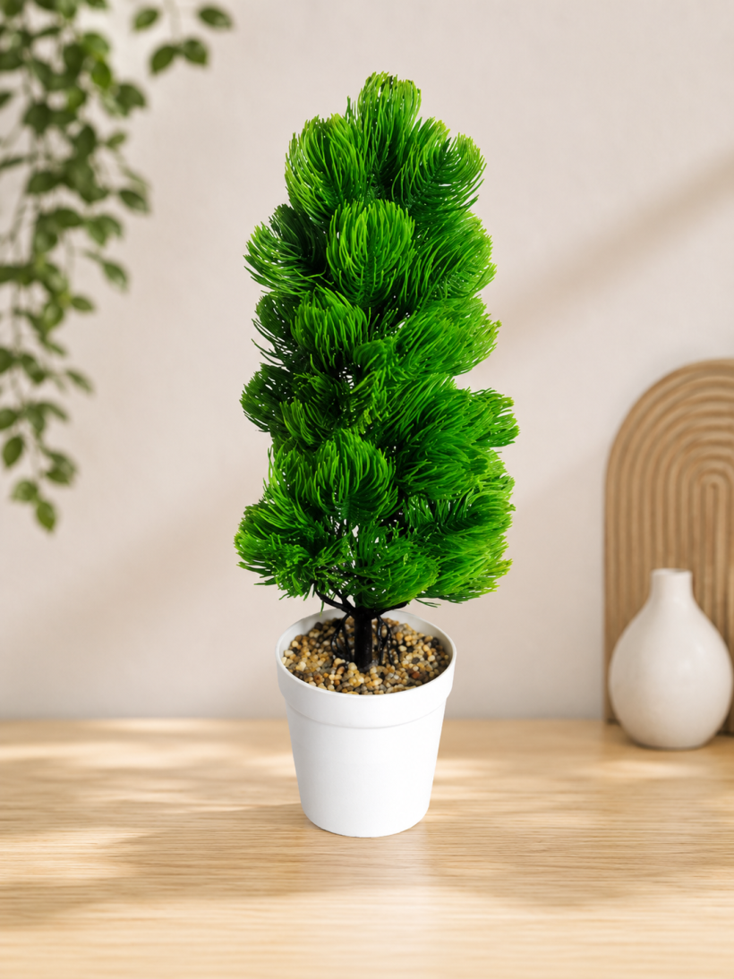 Drzewko Ozdobne Sztuczne Zielone w Doniczce 48 cm