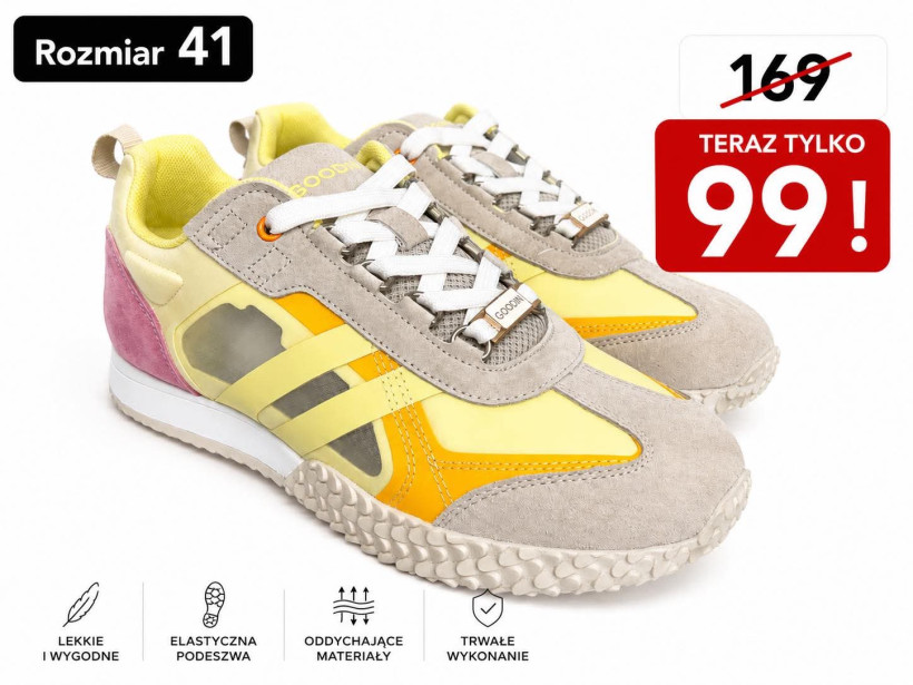Buty Goodin Yellow/orange R. 41 