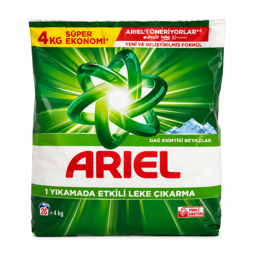 Ariel Proszek do prania  białego 4 kg mountain spring