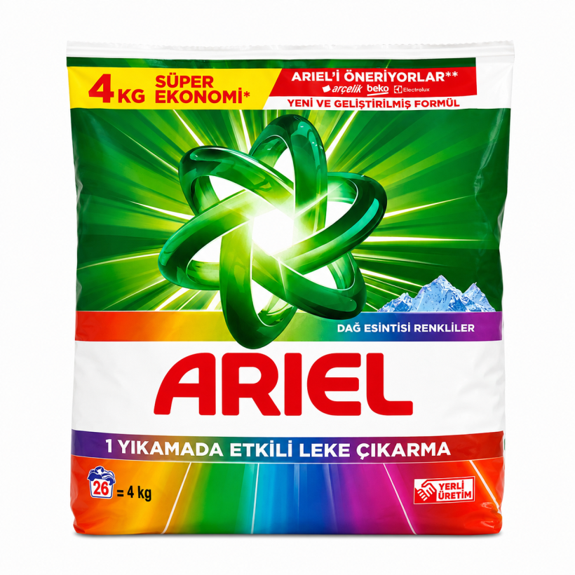 Proszek do prania Ariel Zapachowy Mountain Spring 4 kg - do koloru