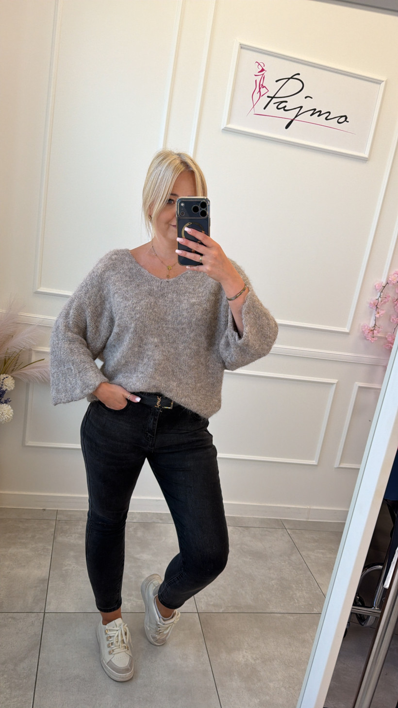 Miękki sweter oversize 15382