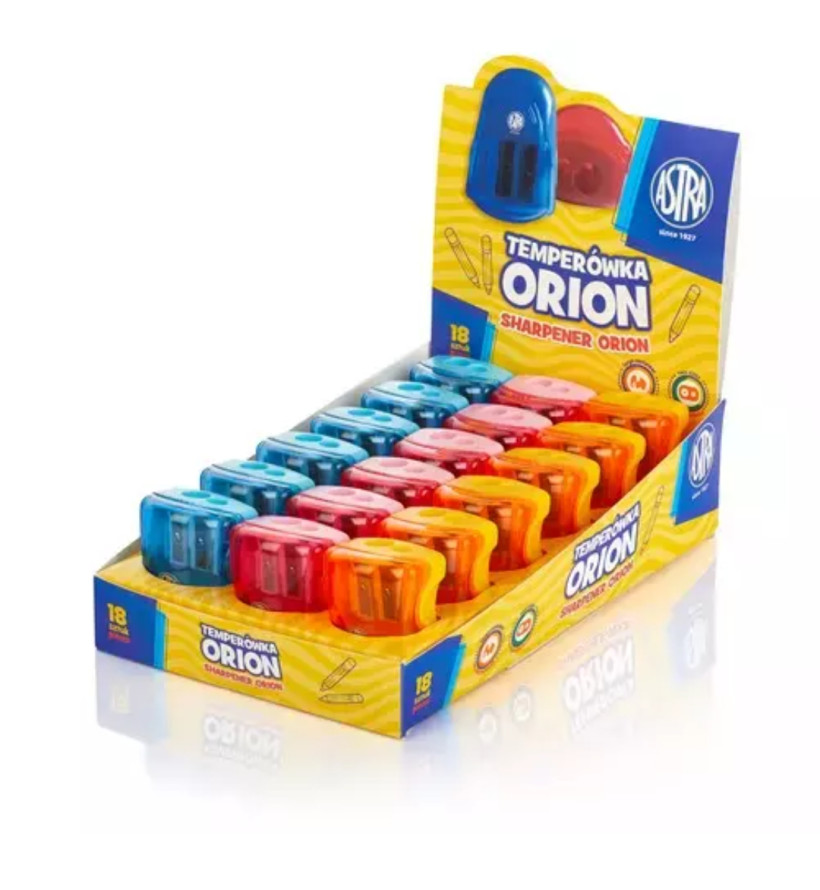 Temperówka podwójna z pojemnikiem ORION - ASTRA-4324