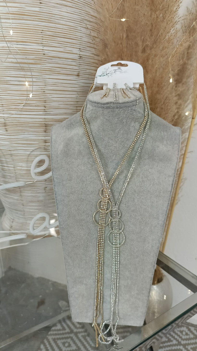 Komplet Noel kolczyki + naszyjnik