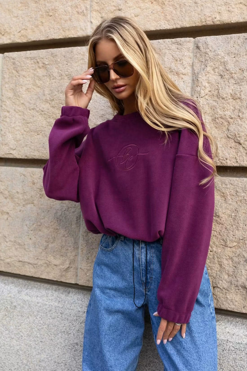 Bluza polarowa z haftem Bocca 
