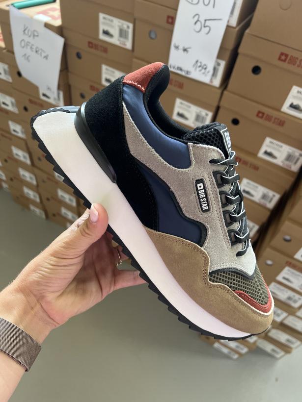 BUT 35-MESKI adidas skórzany NN174320 BEZ/NIEBIESKI